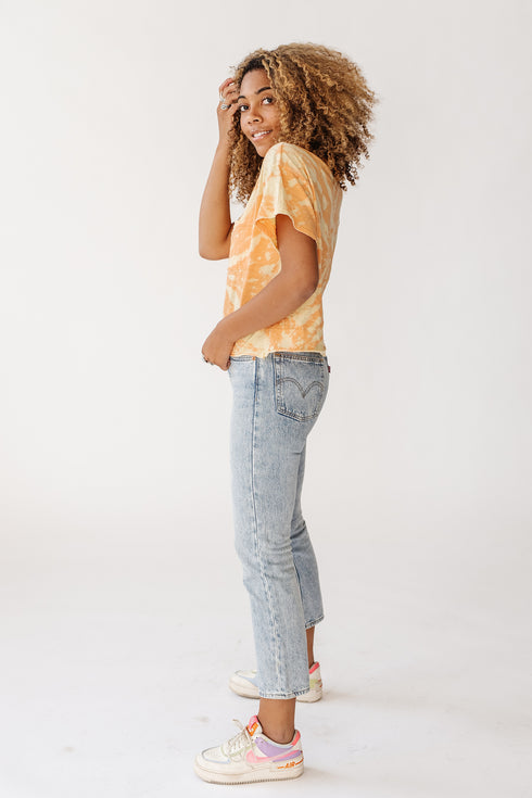 Yo Retro Tie Dye Tee// Orange